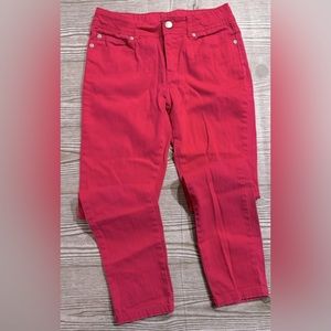 Pink pants with silver flecks. Size 12.